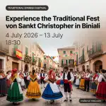 Experience the Traditional Fest von Sankt Christopher in Biniali
