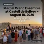Marcel Cranc Ensemble live im Castell de Bellver – Nits a Bellver 2026 - Bild 1