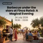 Barbecue unter den Sternen in der Finca Ratxó