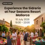 Disfruta de la Sidrería en el Four Seasons Resort Mallorca
