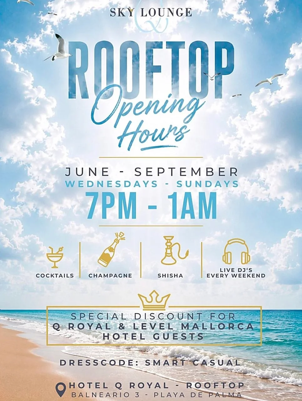Sky Lounge Rooftop Opening in Playa de Palma