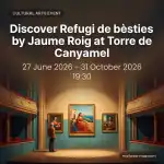 Kunstausstellung 'Refugi de bèsties' von Jaume Roig in der Torre de Canyamel