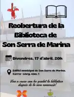 Wiedereröffnung der Bibliothek in Son Serra de Marina