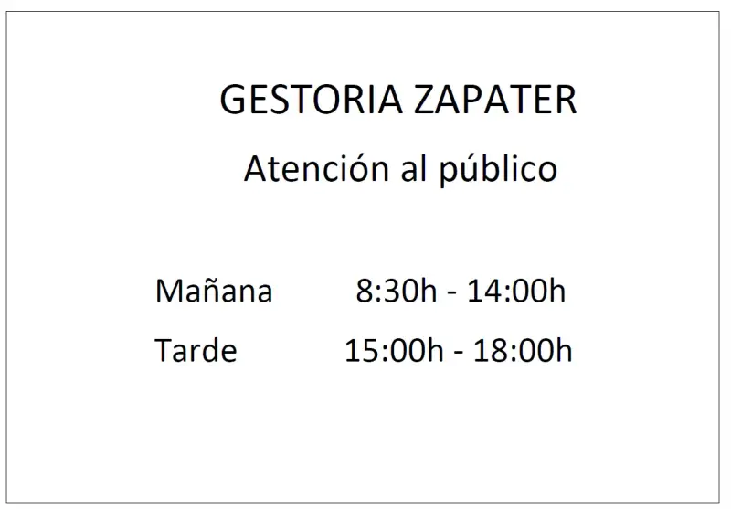 Gestoría Zapater - Imagen 1