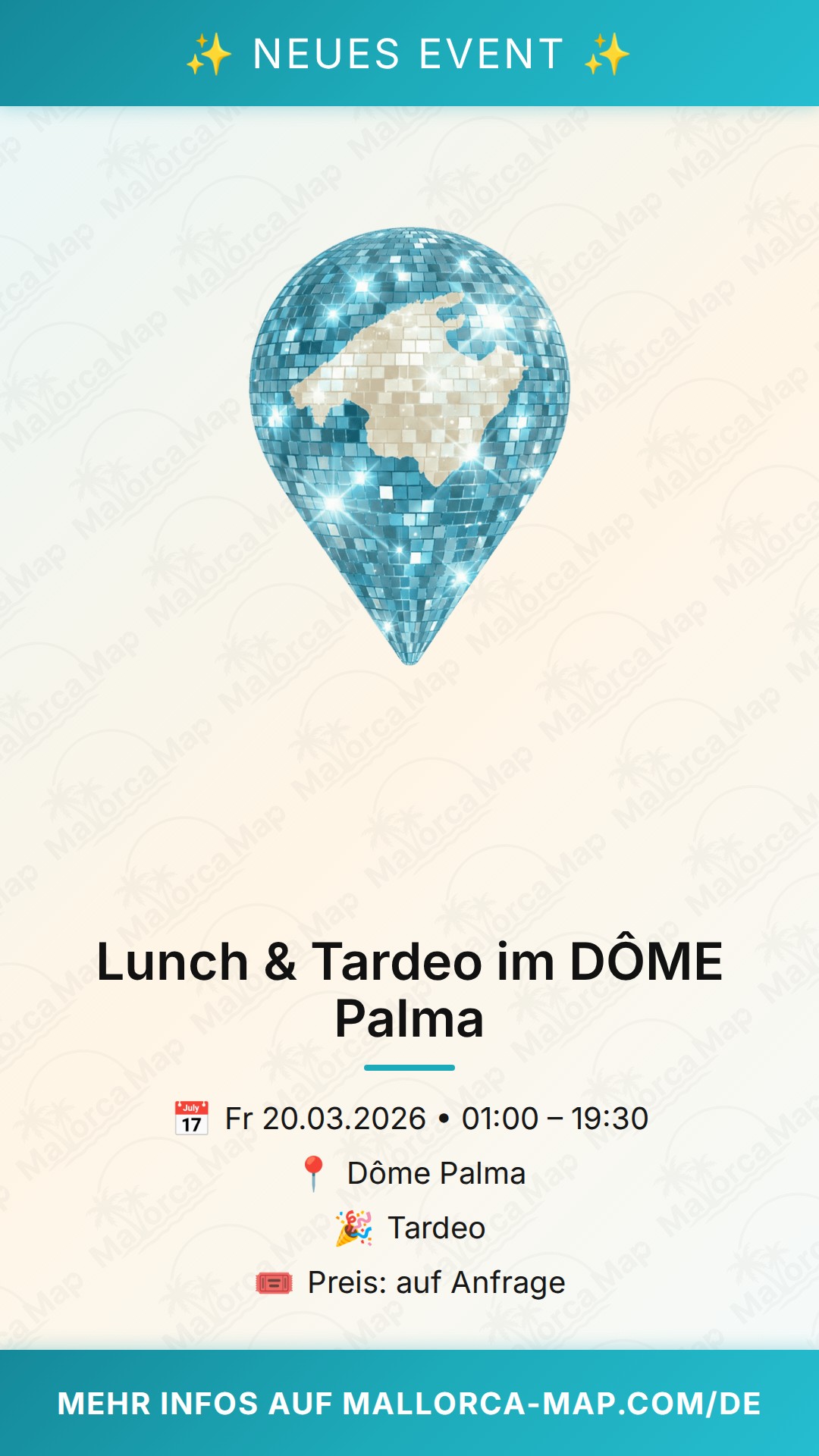 Lunch & Tardeo im DÔME Palma