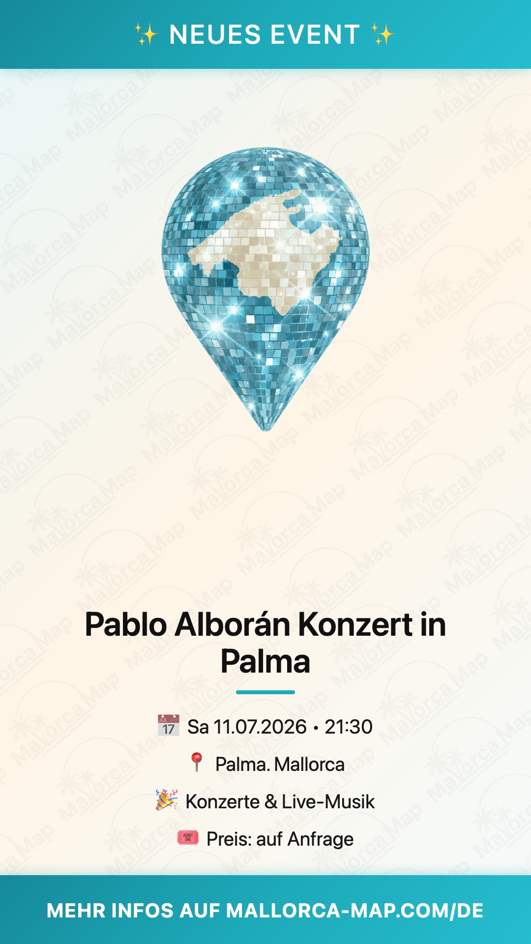 Pablo Alborán Konzert in Palma