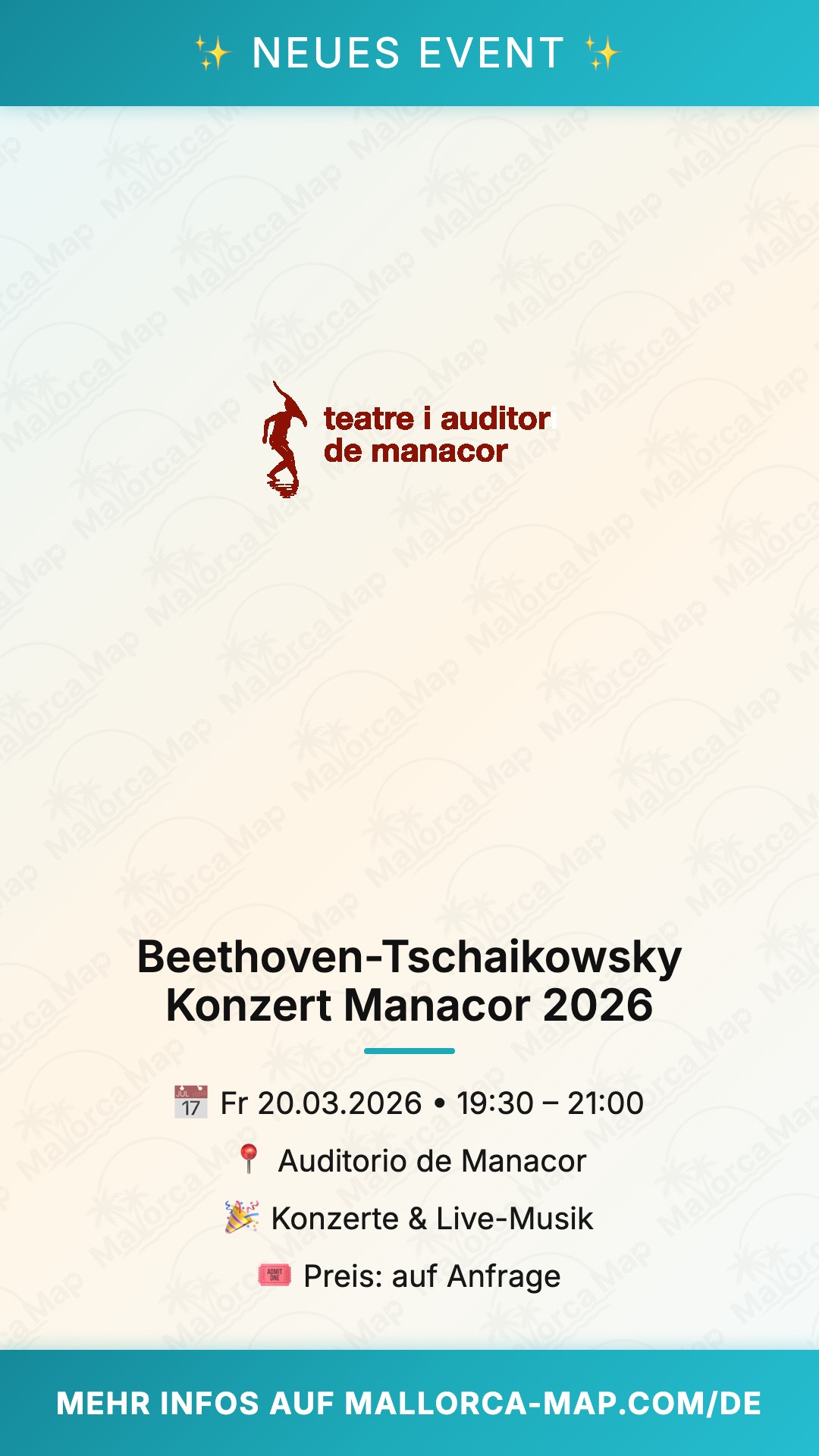 Beethoven-Tschaikowsky Konzert Manacor 2026 - Bild 1