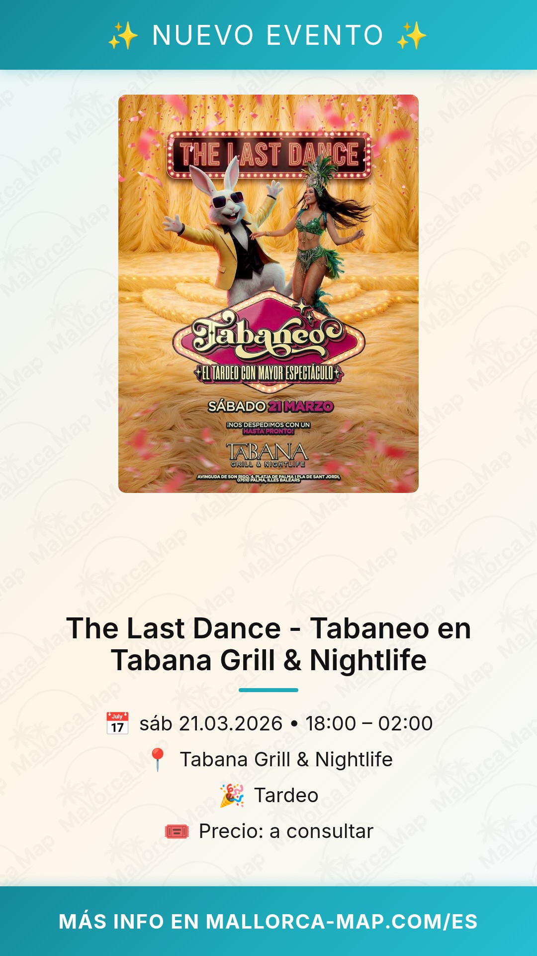 The Last Dance - Tabaneo en Tabana Grill & Nightlife - Imagen 1