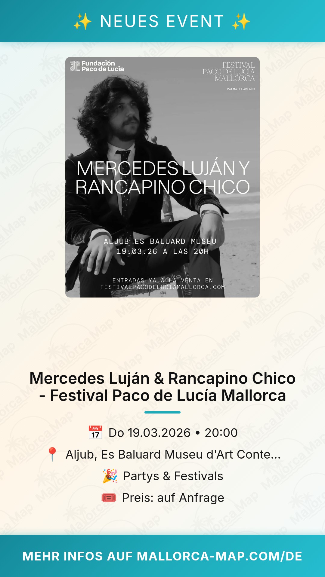 Mercedes Luján & Rancapino Chico - Festival Paco de Lucía Mallorca - Bild 1