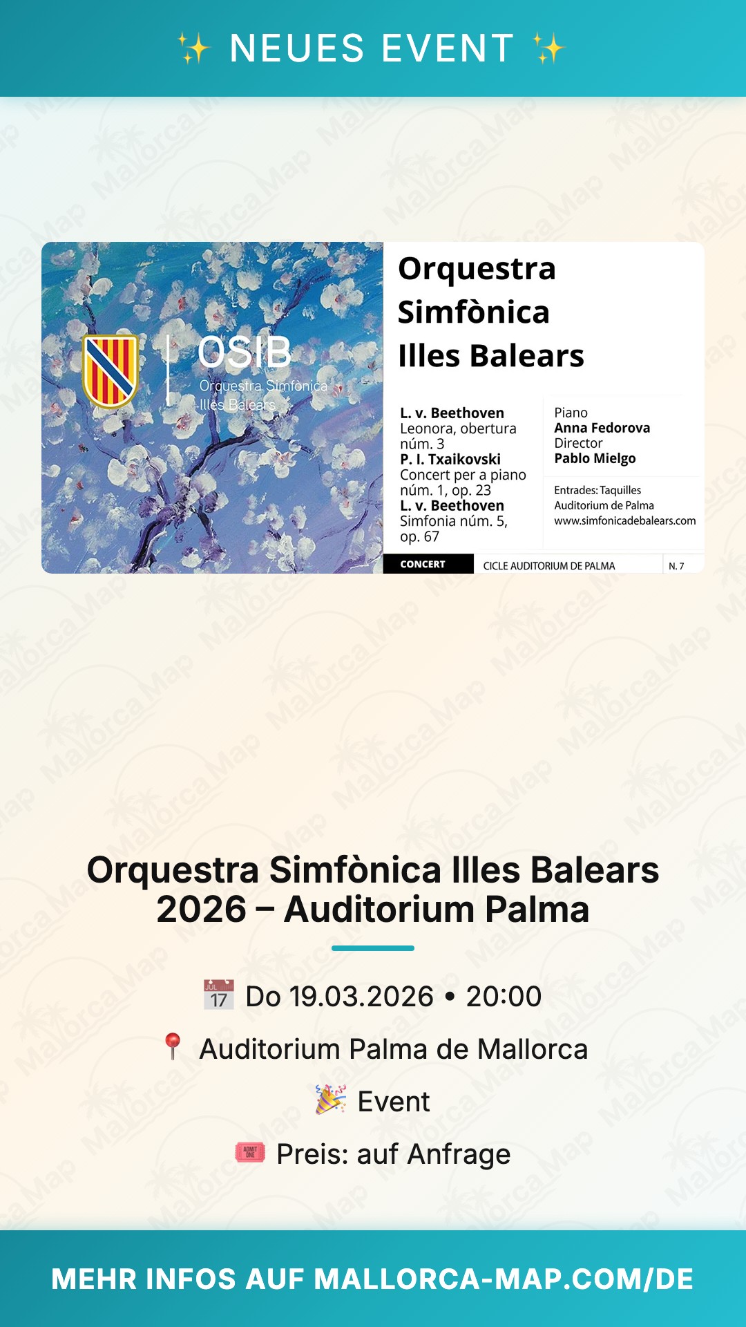 Orquestra Simfònica Illes Balears 2026 – Auditorium Palma - Bild 1