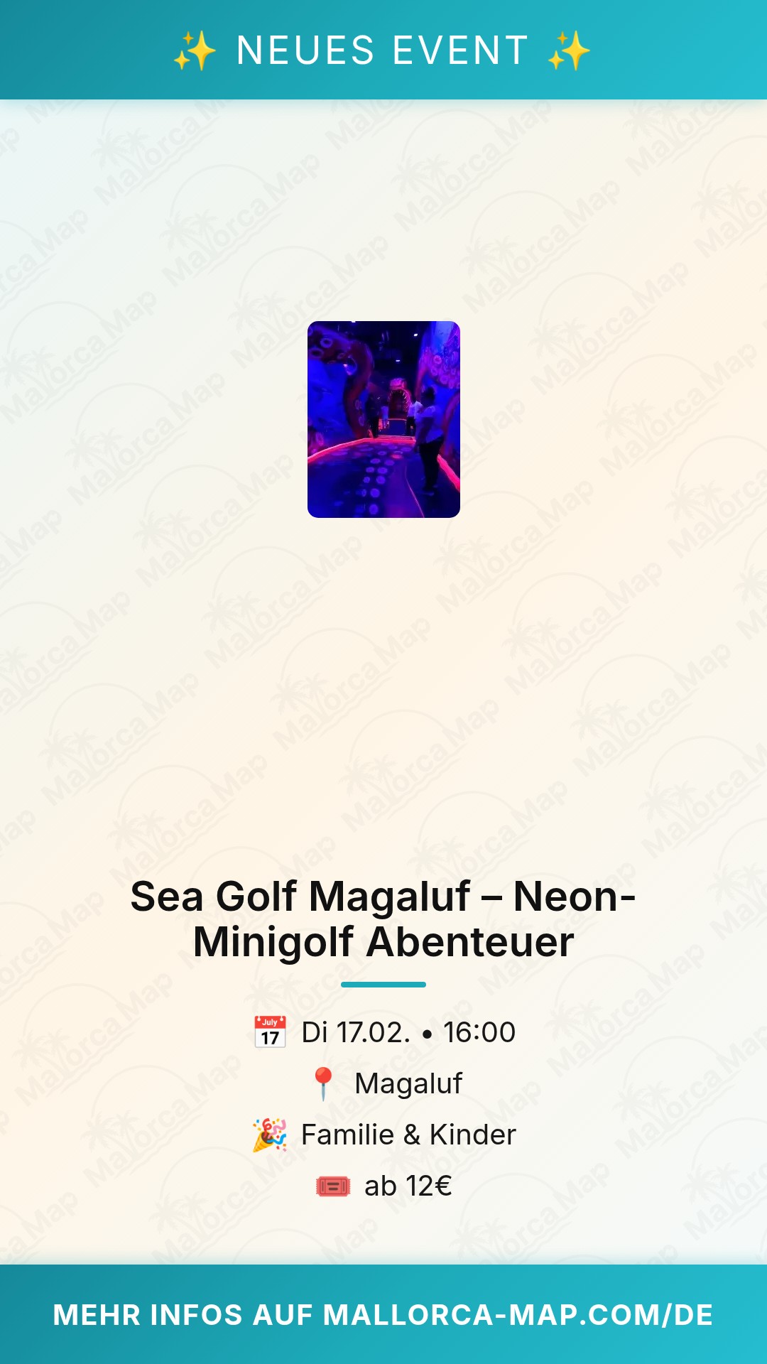 Sea Golf Magaluf: Minigolf de Neón