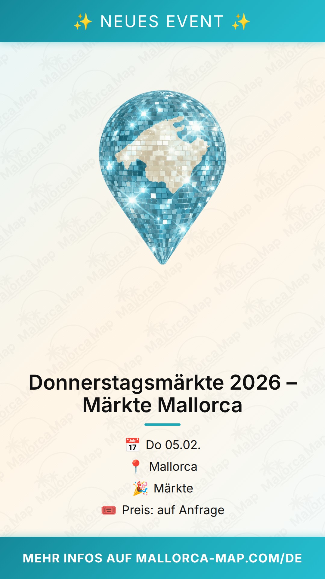 Donnerstagsmärkte 2026 – Märkte Mallorca