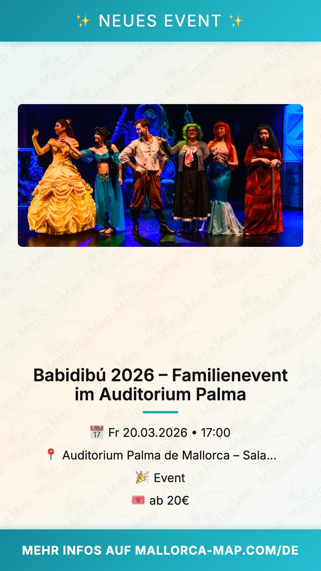 Babidibú 2026 – Familienevent im Auditorium Palma - Bild 1