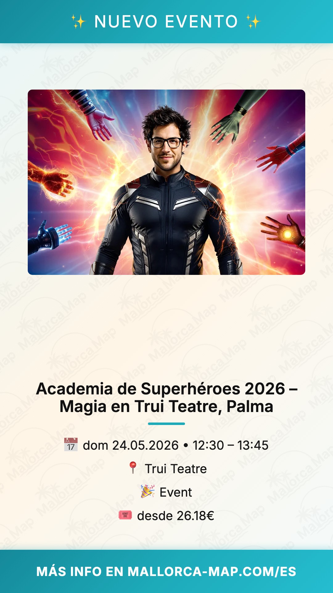 Academia de Superhéroes 2026 – Magia en Trui Teatre, Palma - Imagen 1