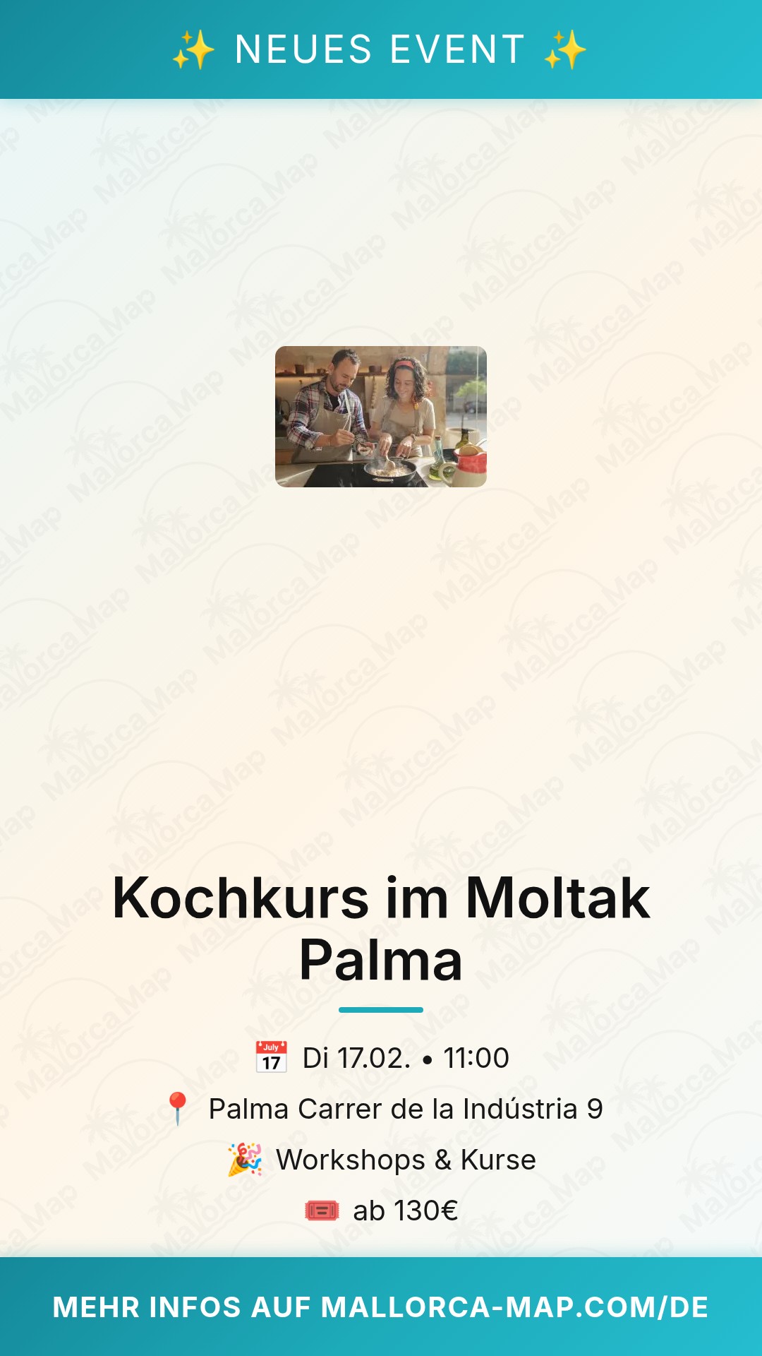 Kochkurs im Moltak Palma