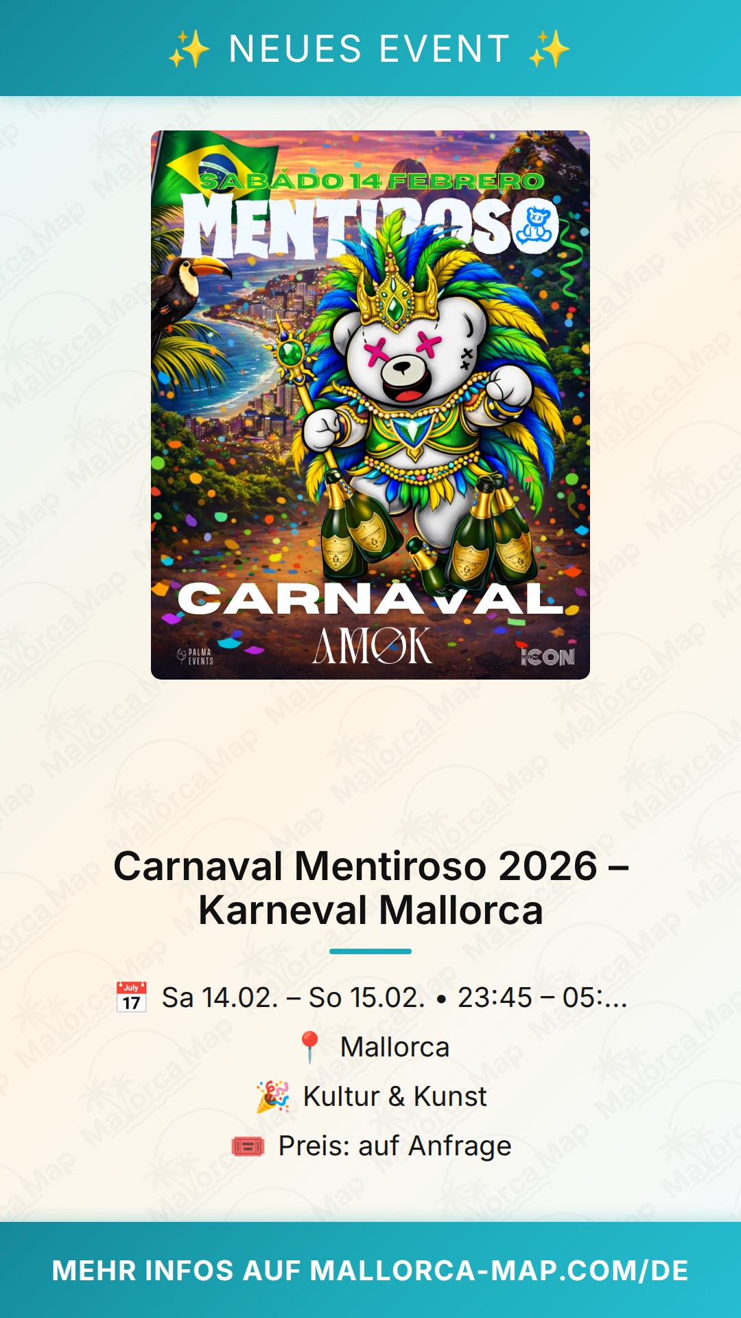 Carnaval Mentiroso 2026 – Fiesta en Mallorca