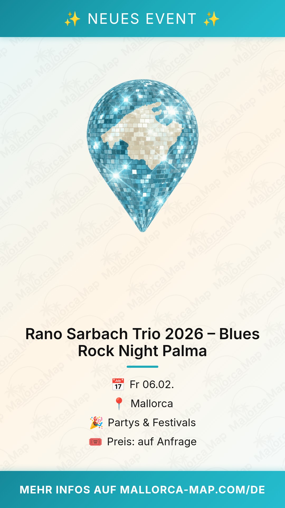 Rano Sarbach Trio 2026 – Blues Rock Night Palma