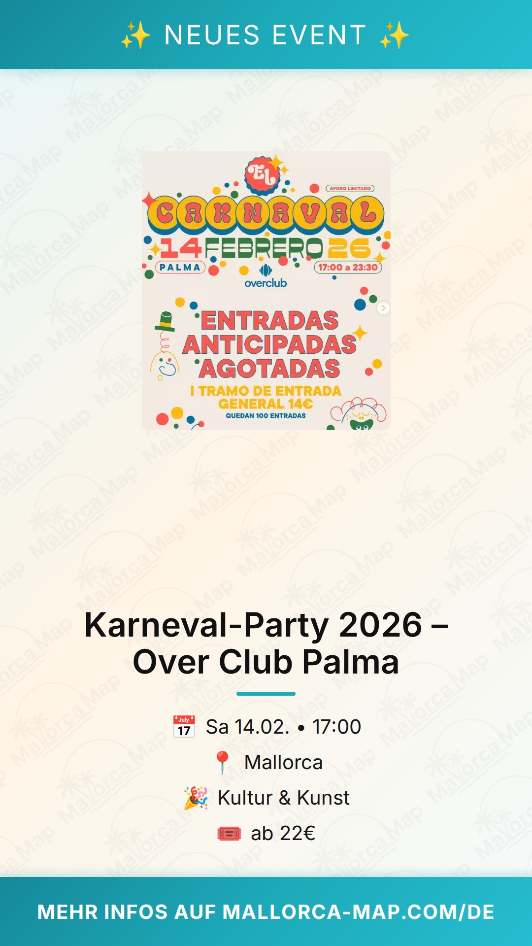 Fiesta de Carnaval 2026 – Over Club Palma