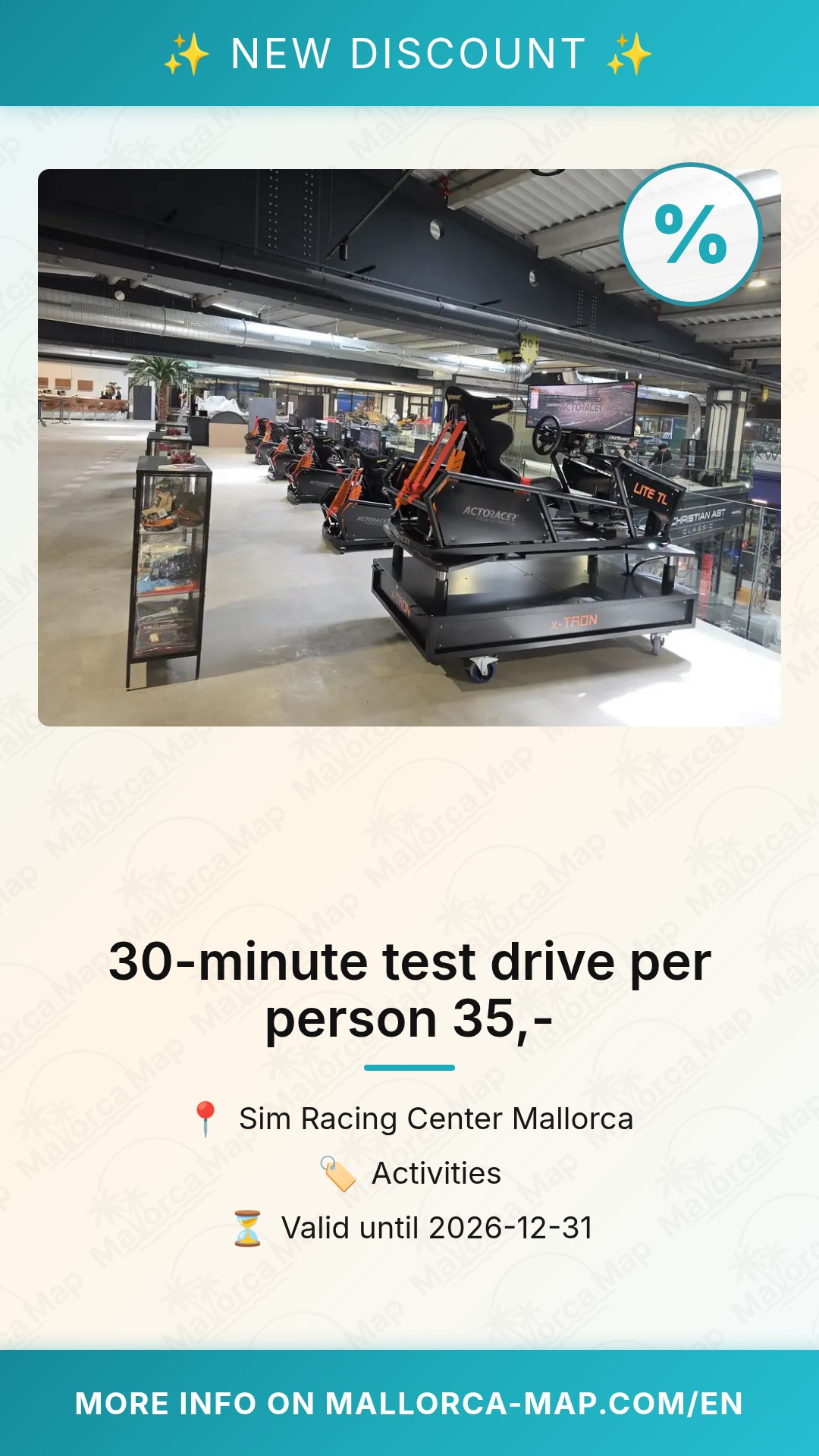30-minute test drive per person 35,-