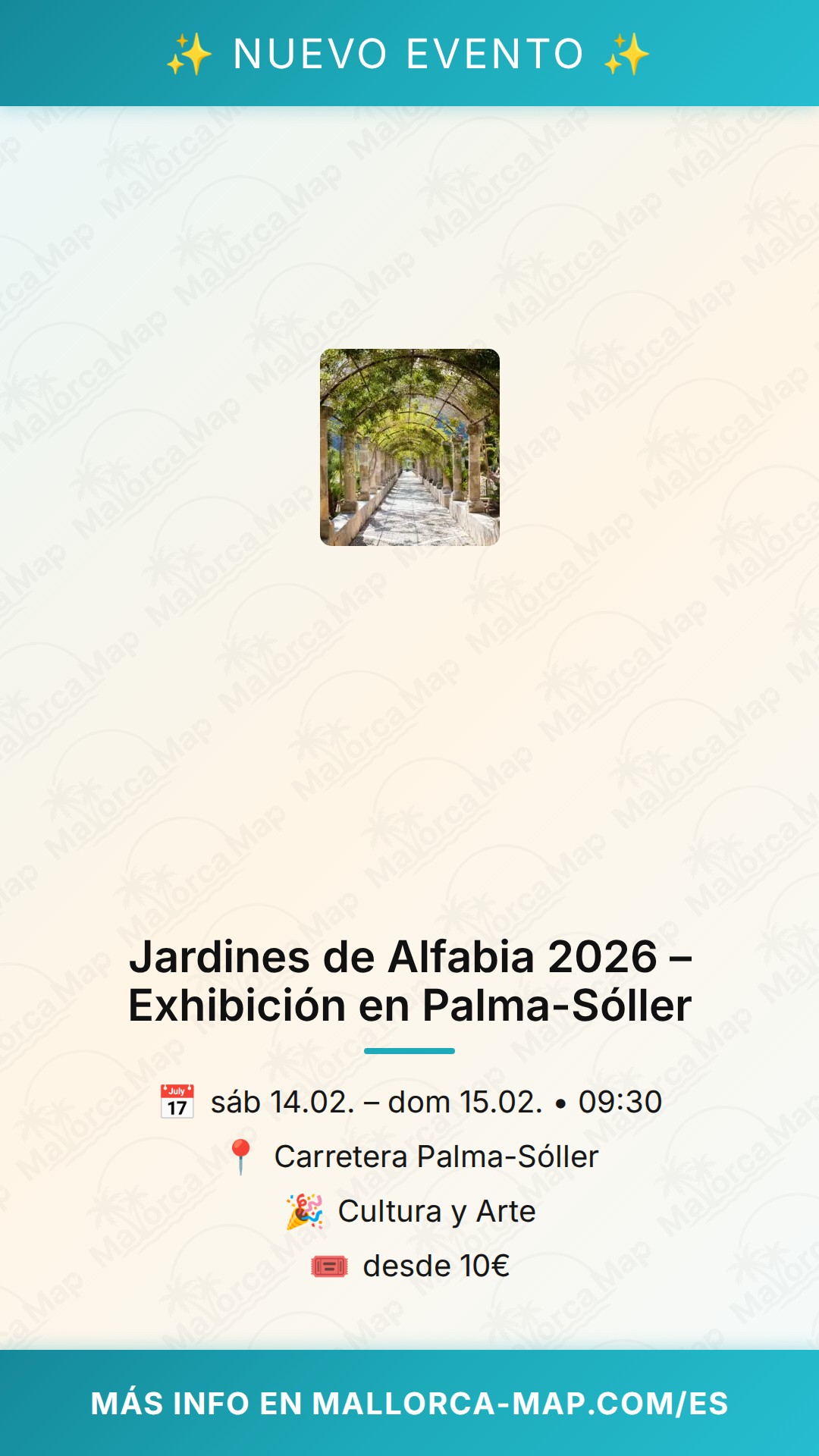Jardines de Alfabia 2026 – Cultura en Sóller