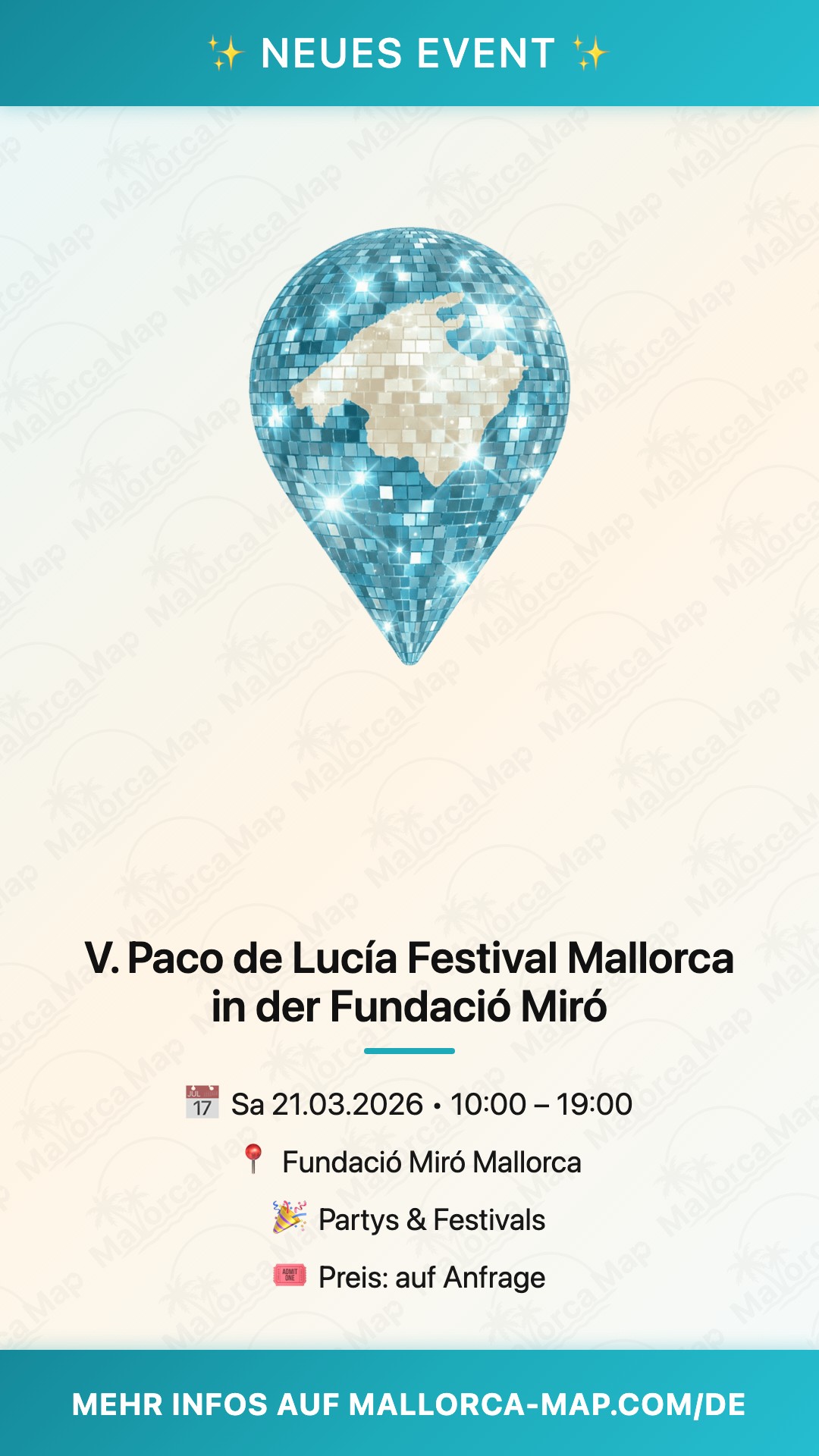 V. Paco de Lucía Festival Mallorca in der Fundació Miró