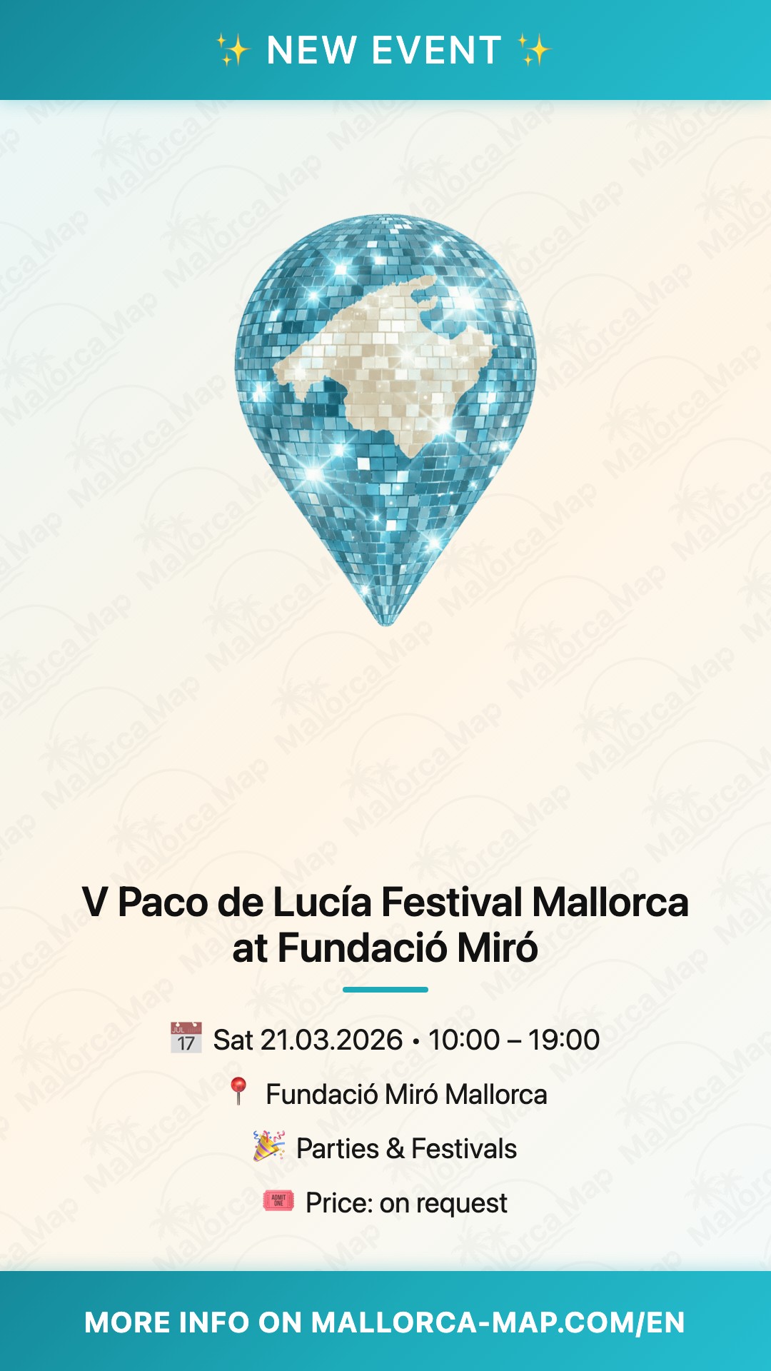 V. Paco de Lucía Festival Mallorca in der Fundació Miró