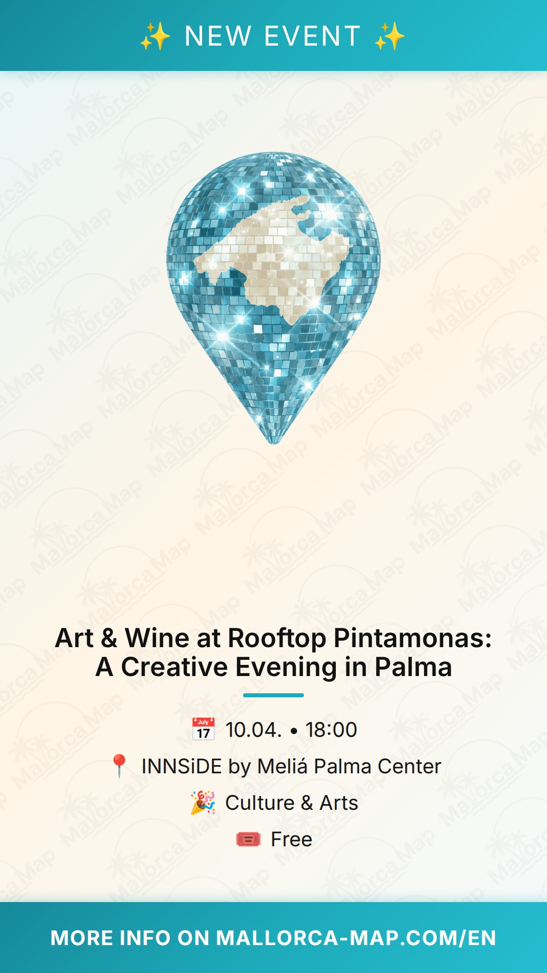 Disfruta de Art & Wine en Rooftop Pintamonas, Palma