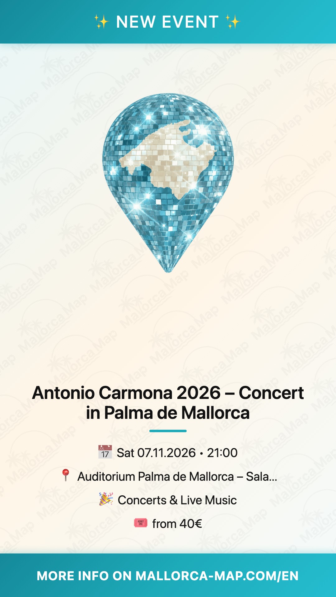 Antonio Carmona 2026 – Concert in Palma de Mallorca - Image 1