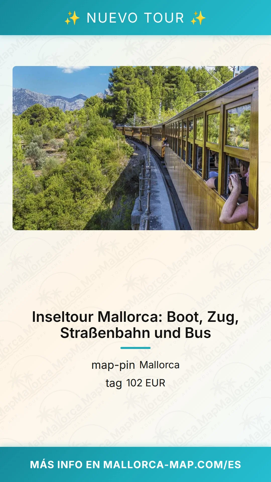 Comprehensive Mallorca Island Tour by Boat, Train, Tram, and Bus