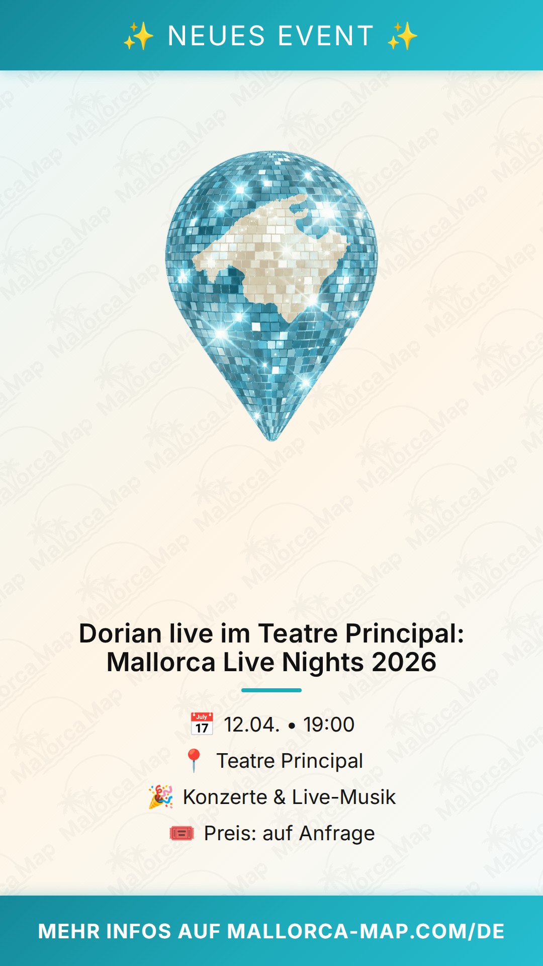 Dorian Live at Teatre Principal: Mallorca Live Nights 2026
