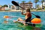 Transparentes Kajak mieten in Can Picafort auf Mallorca - Bild 1
